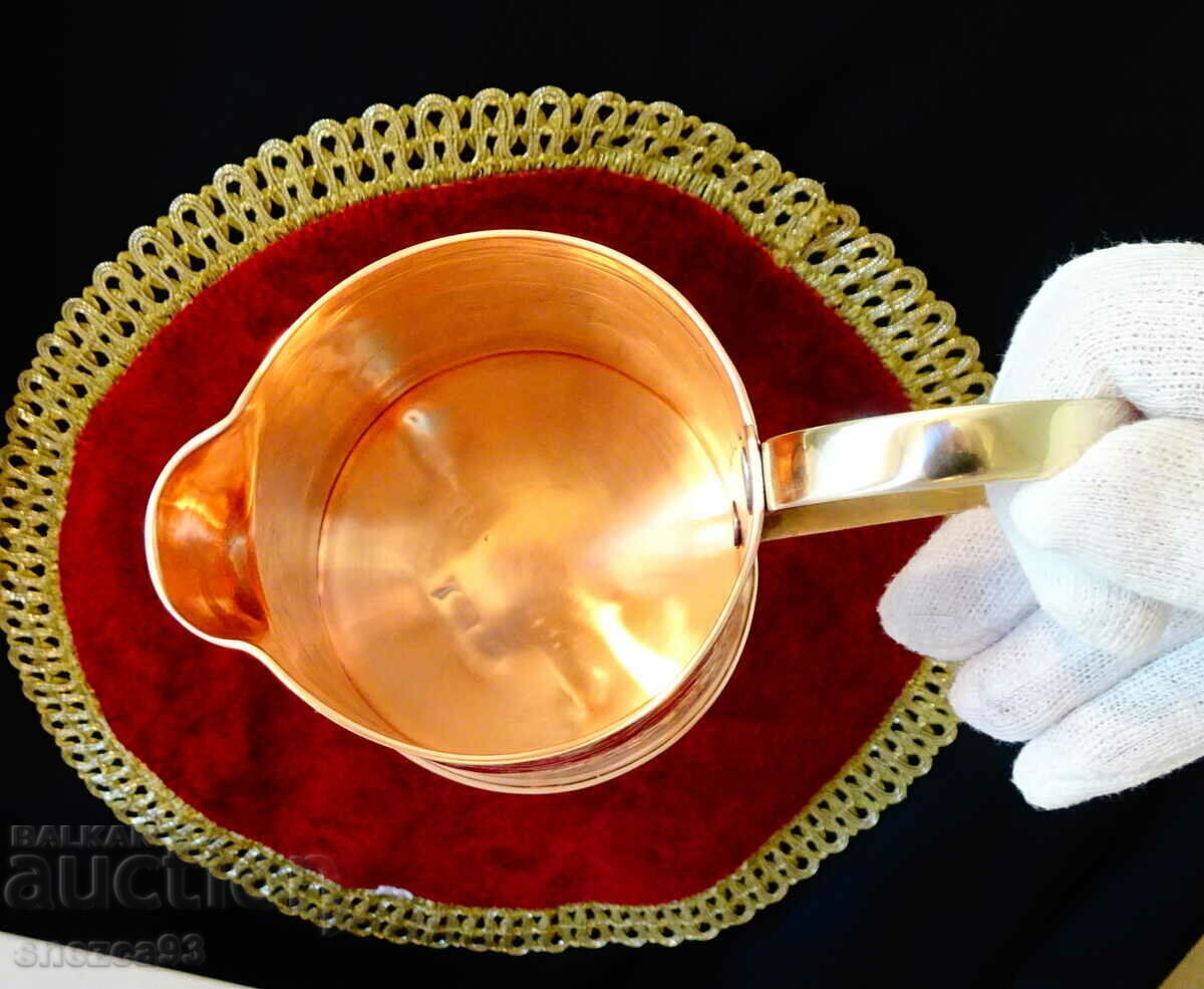 Copper wine jug, hand forged, ornaments. with price 99.00 BGN | € 50.62