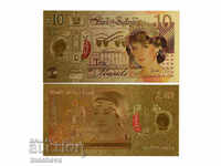 10 pounds Princess Diana gold plated