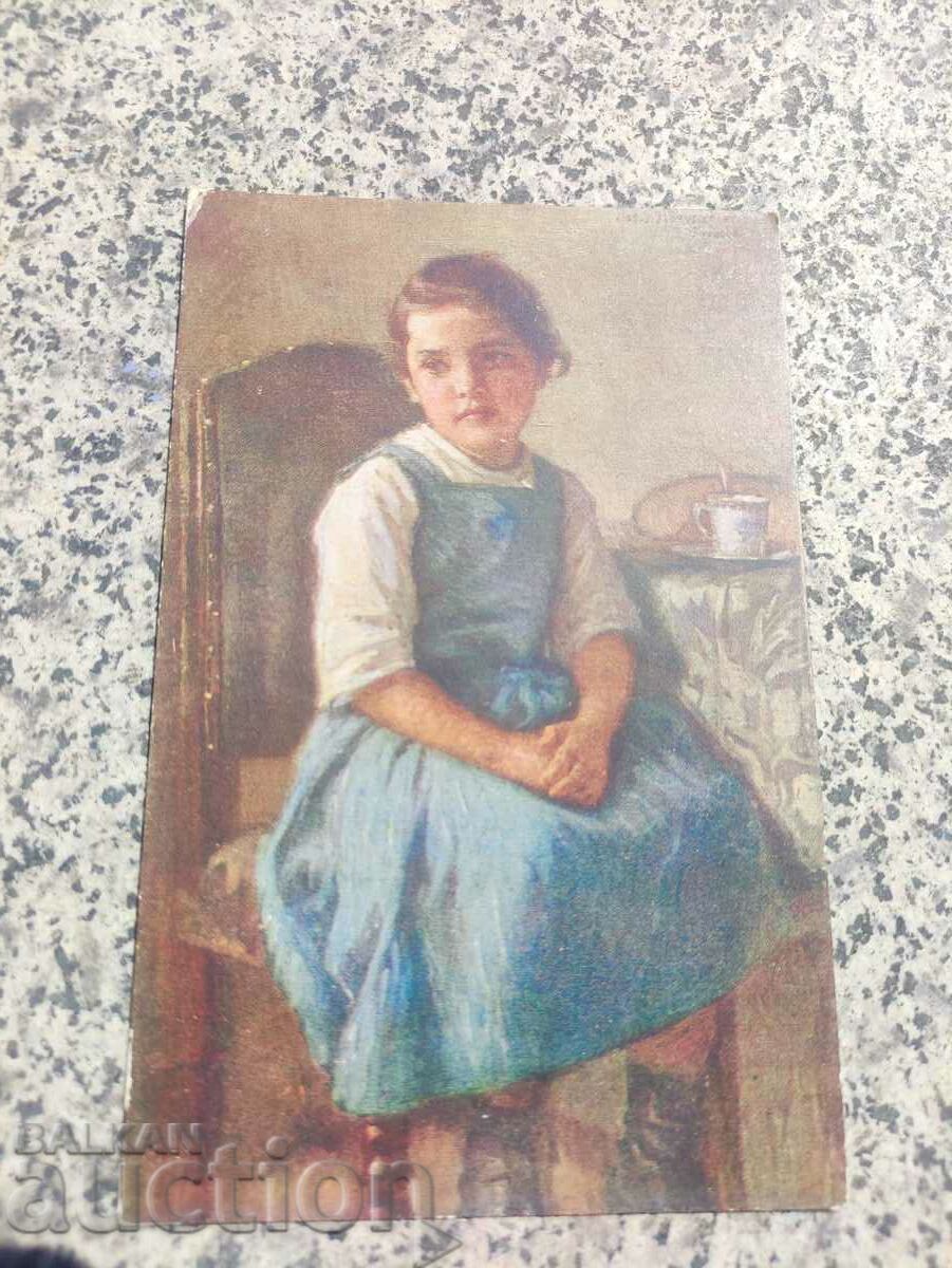пощенска картичка Tyrolian girl