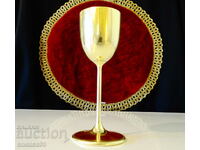Brass cup, goblet 14 cm.