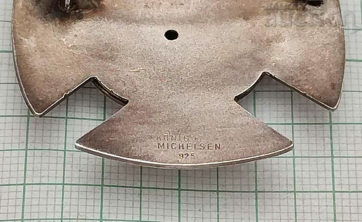 SCHUTZEN VEREIN KONIG SHOOTING CLUB 1984 SILVER BADGE - 6 SCHUTZEN VEREIN KONIG SHOOTING CLUB 1984 SILVER BADGE - 6