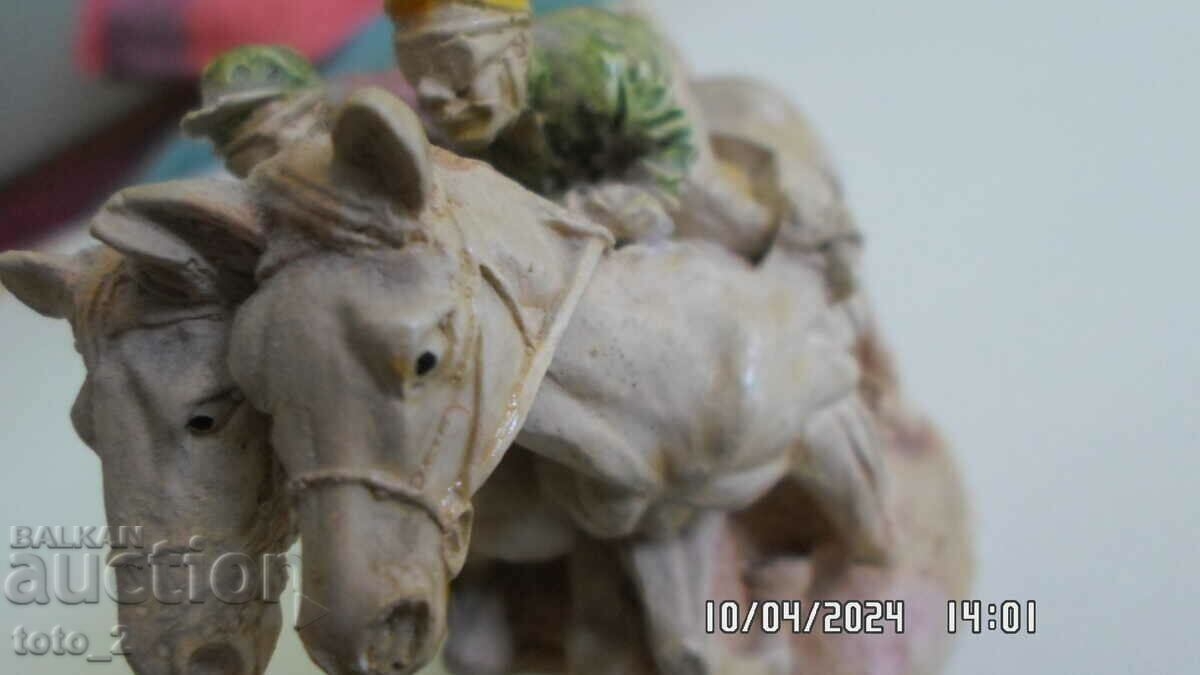 BEAUTIFUL OLD CERAMIC FIGURINE -2 JOCKEYS with price 24.00 BGN | € 12.27