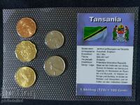 Tanzania 1976 - 1992 - Complete set, 5 coins