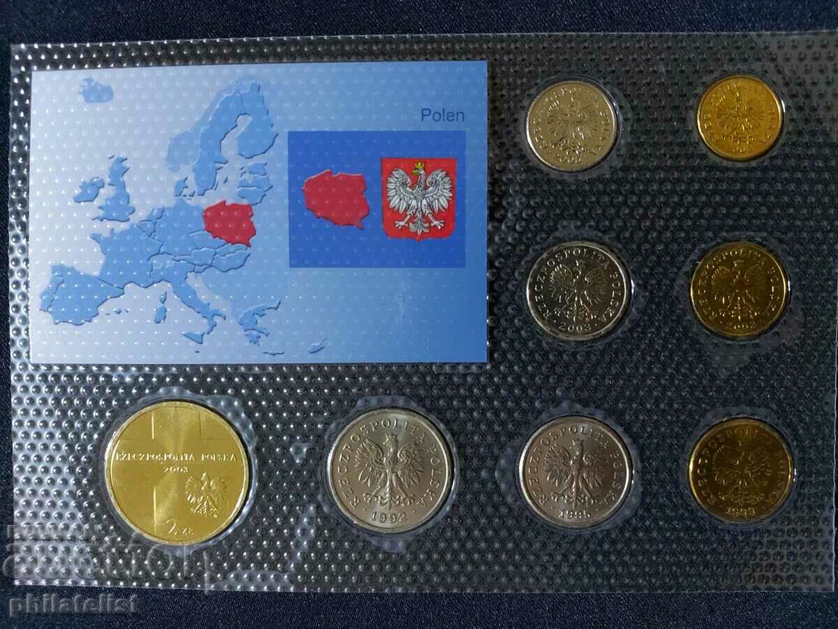 Δημοπρασία Ολοκληρωμένο σετ - Πολωνία 1992 - 2005, 8 νομίσματα Δημοπρασία Ολοκληρωμένο σετ - Πολωνία 1992 - 2005, 8 νομίσματα