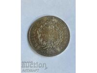 monedă de argint 50 franci Franța 1977 argint