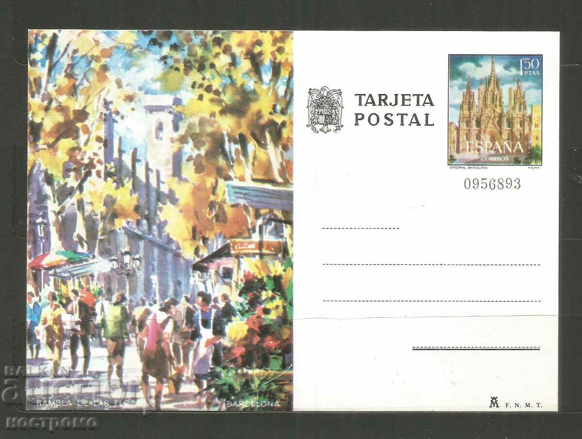 Rambla de las Flores Barcelona - Carte poștală Espana - A 3302