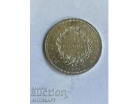 #2 сребърна монета 50 франка Франция 1974 сребро