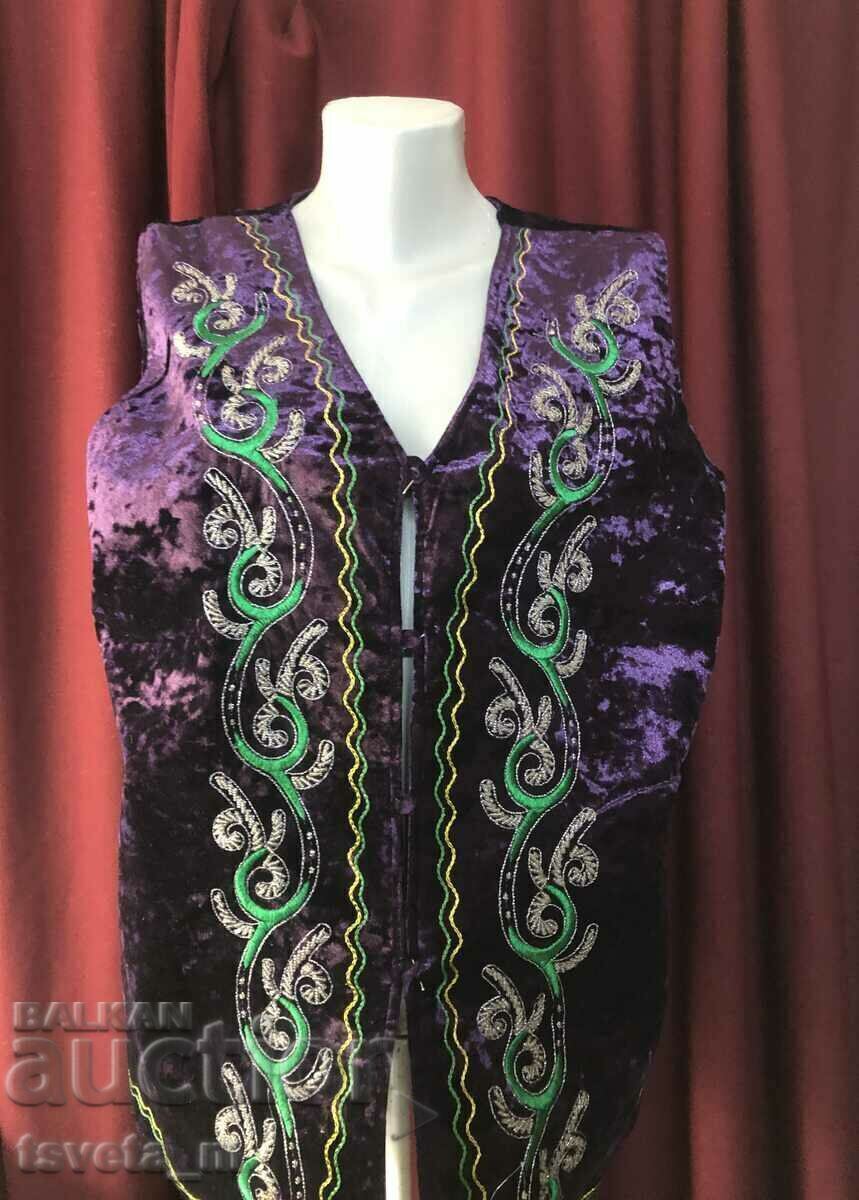 Vest, velvet - folk costume Vest, velvet - folk costume