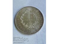 monedă de argint 50 franci Franța 1976 argint