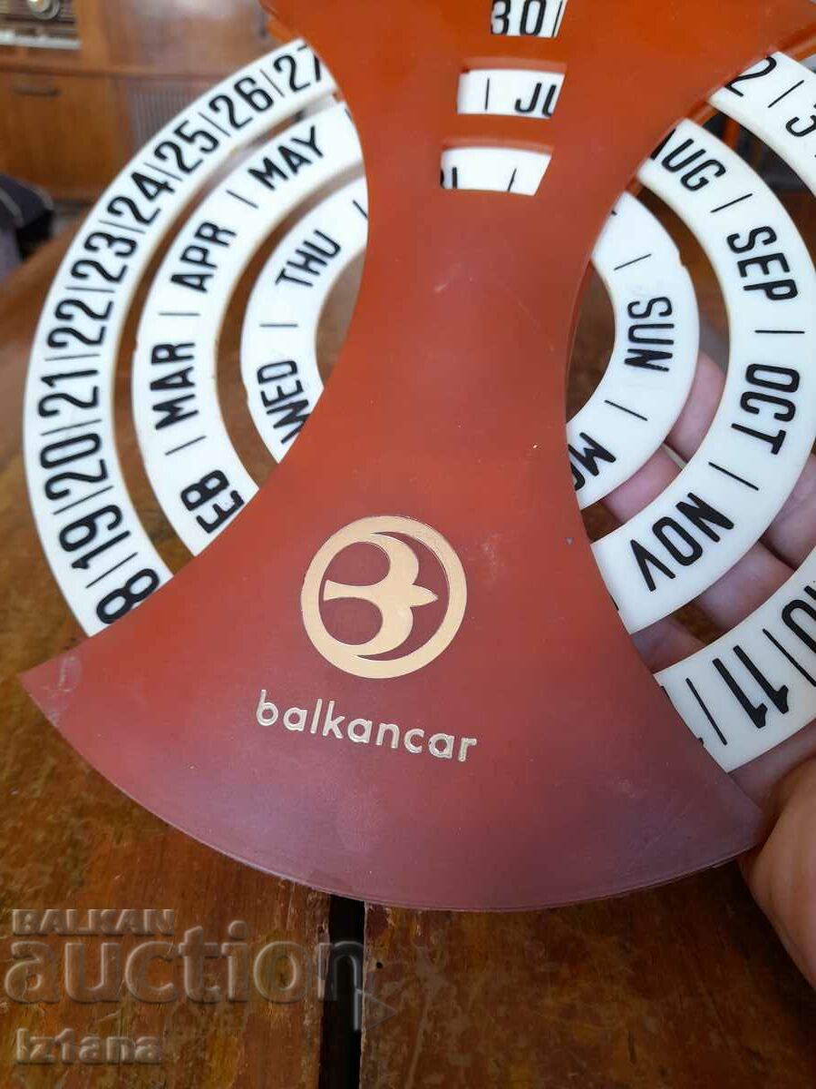 Auction Old Balkankar calendar Auction Old Balkankar calendar