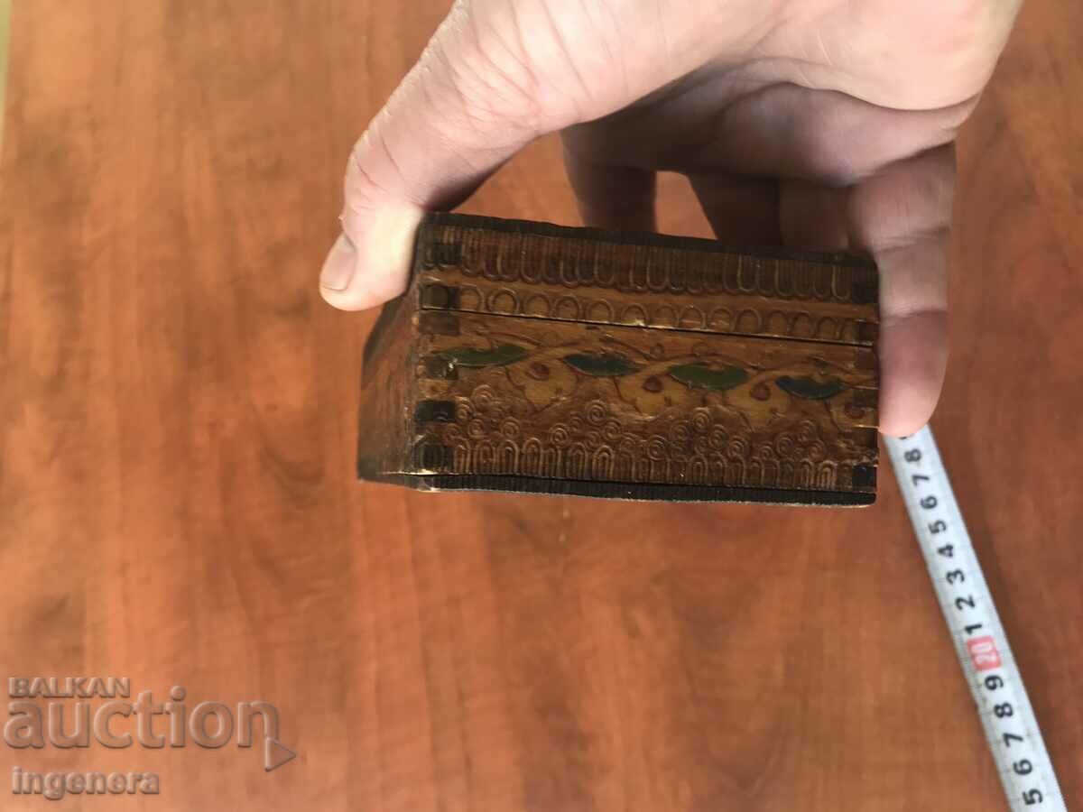 BOX WOOD PYROGRAPH DRAWING ANTIQUE FROM SOCA - 6 BOX WOOD PYROGRAPH DRAWING ANTIQUE FROM SOCA - 6