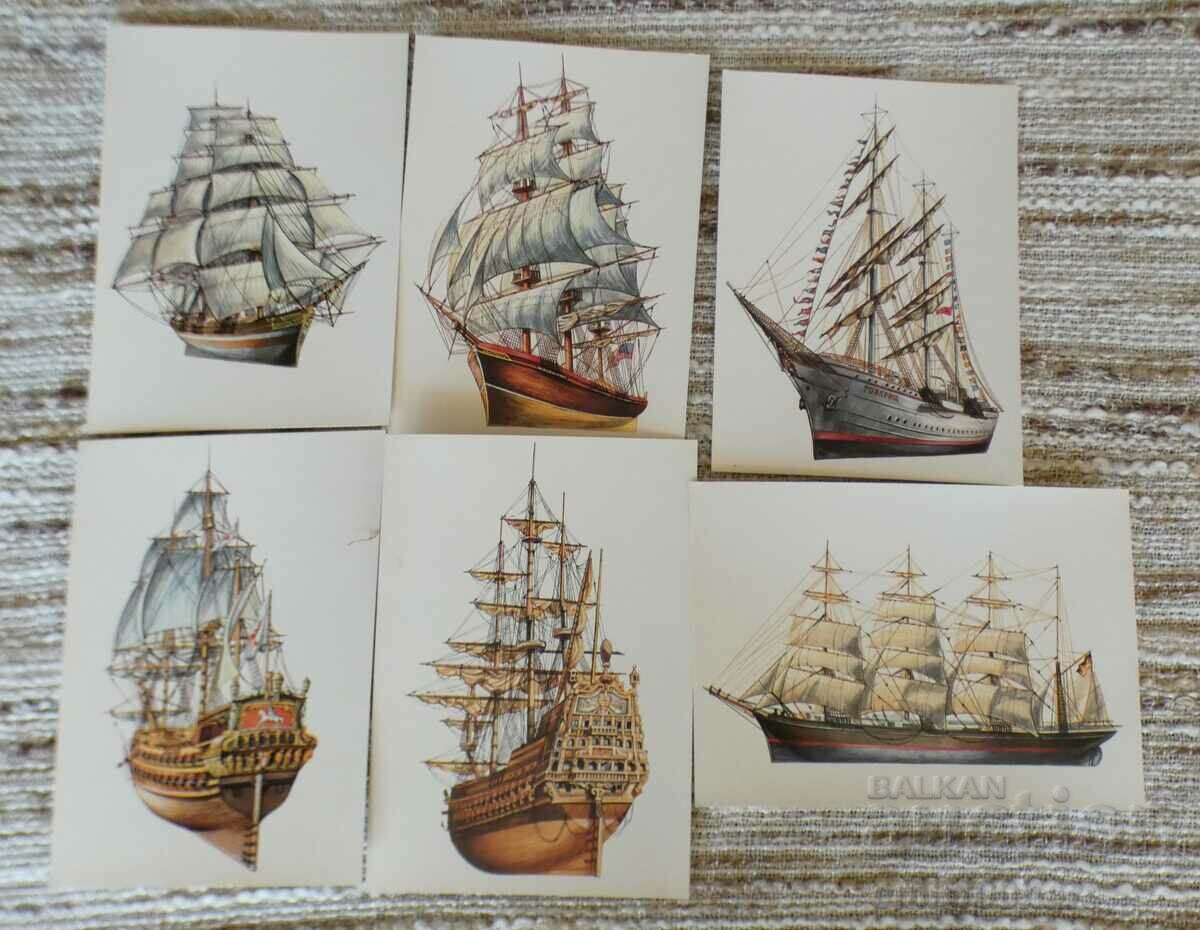 Set of 18 cards Ancient Ships - 5 Set of 18 cards Ancient Ships - 5