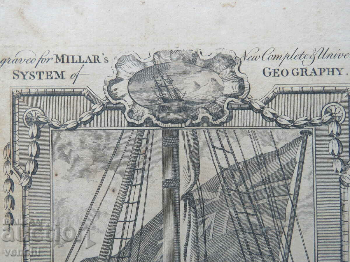 1786 - ENGRAVING - CAPTAIN COOK, TAHITI - ORIGINAL - 5