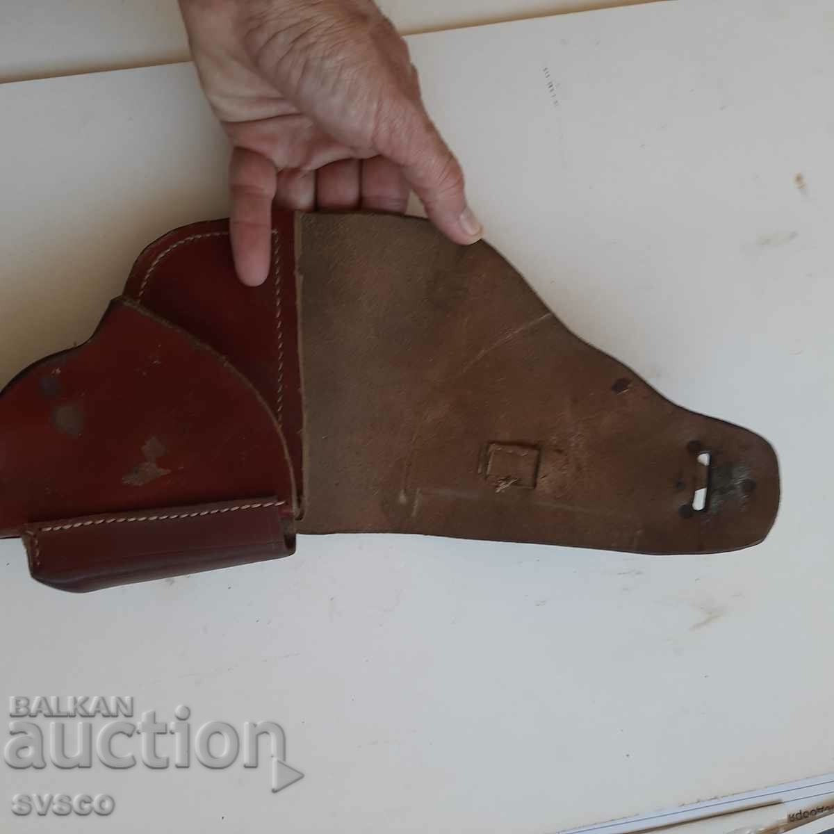 Auction Old leather holster Auction Old leather holster