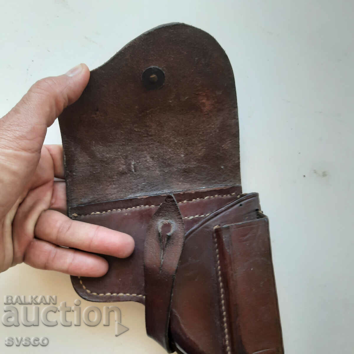 Auction  Old leather holster