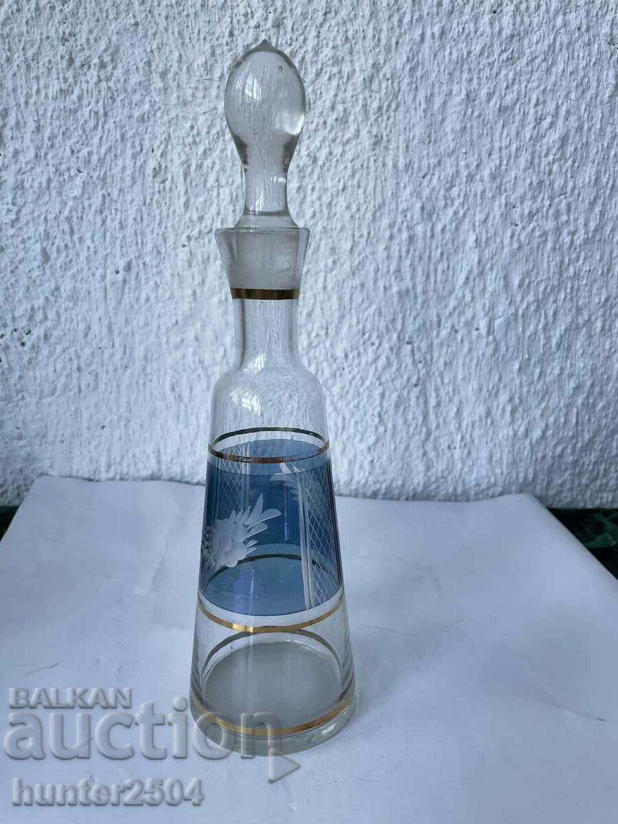 Engraved bottle, 26 cm