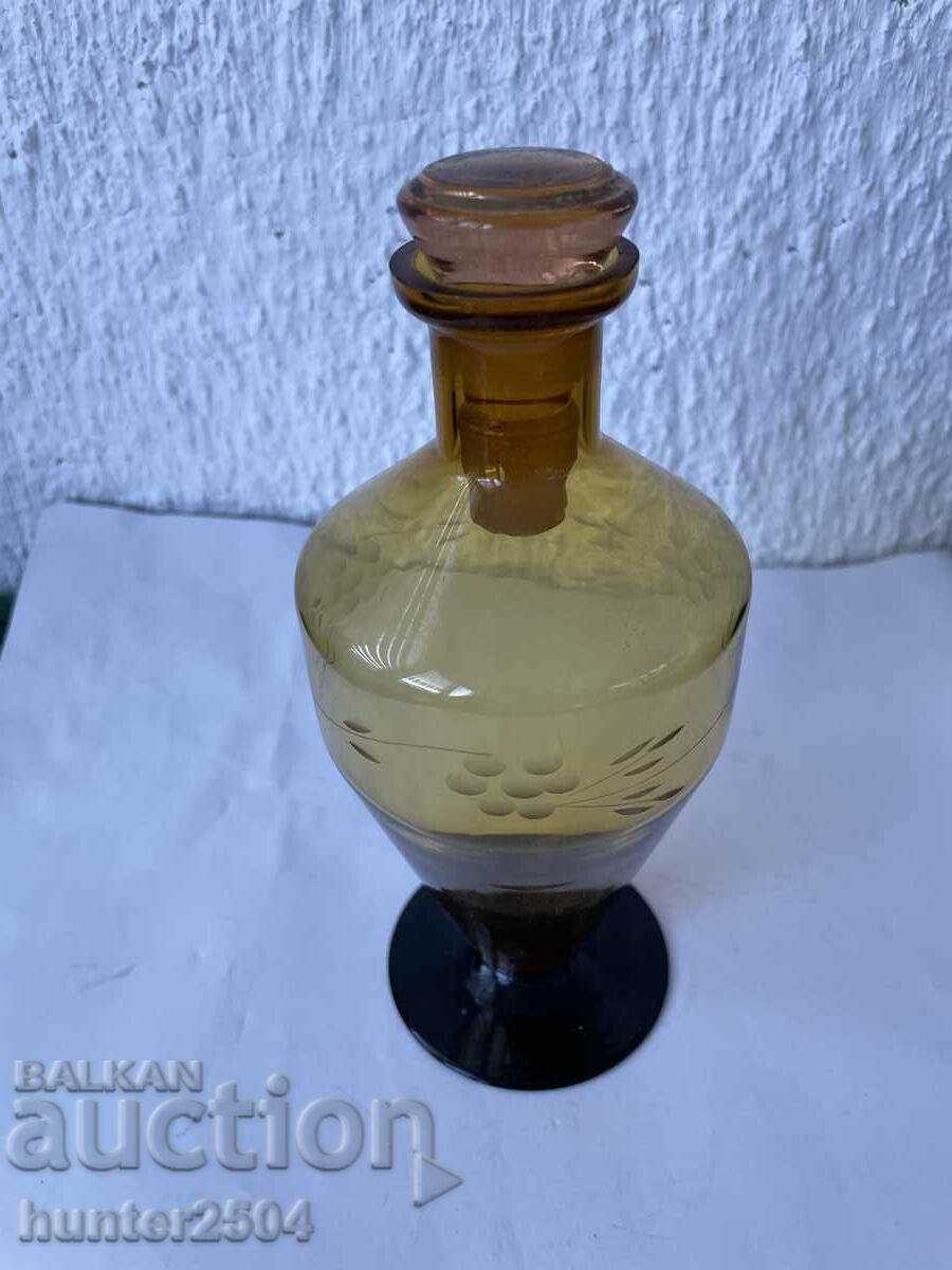 Engraved bottle, 20 cm
