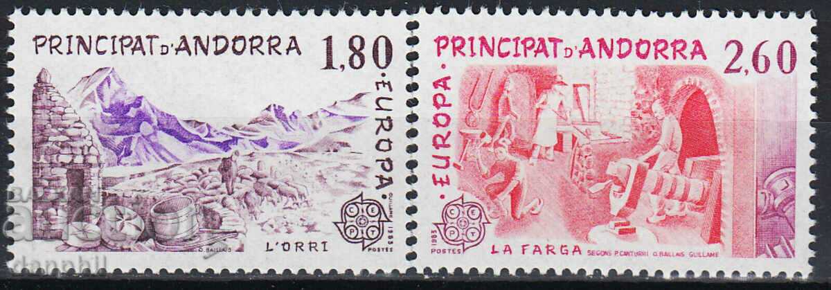 Andorra franceză 1983 Europa CEPT (**) serie curată