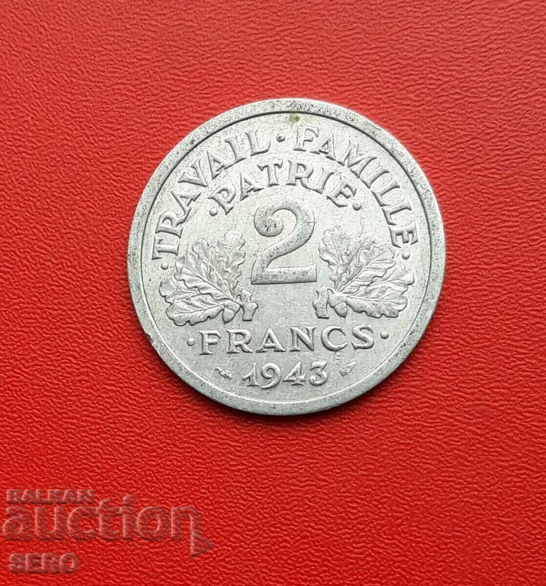France/German occupation/-2 francs 1943