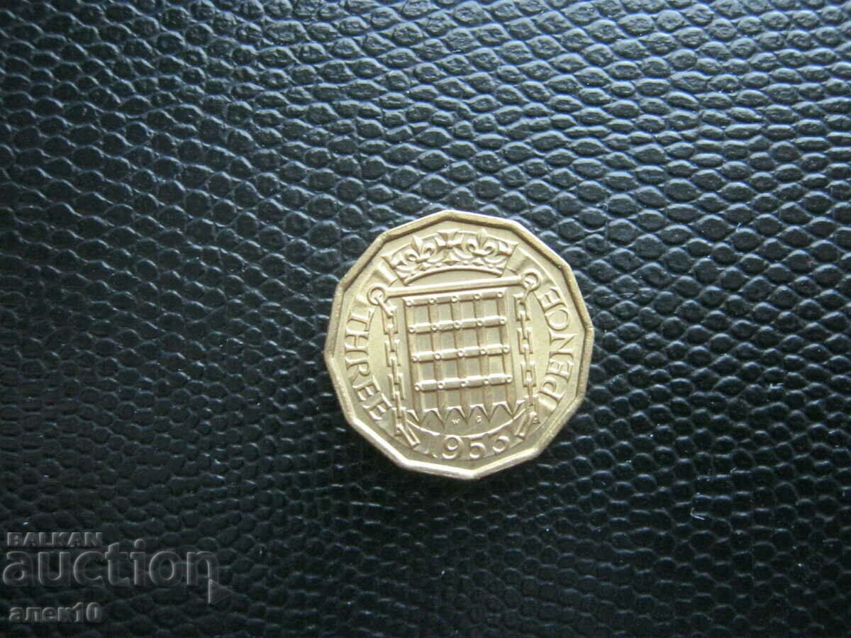 Great Britain 3 pence 1953