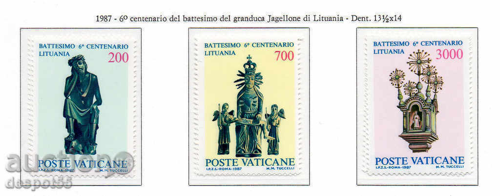 1987. The Vatican. 600 years of baptism in Lithuania.