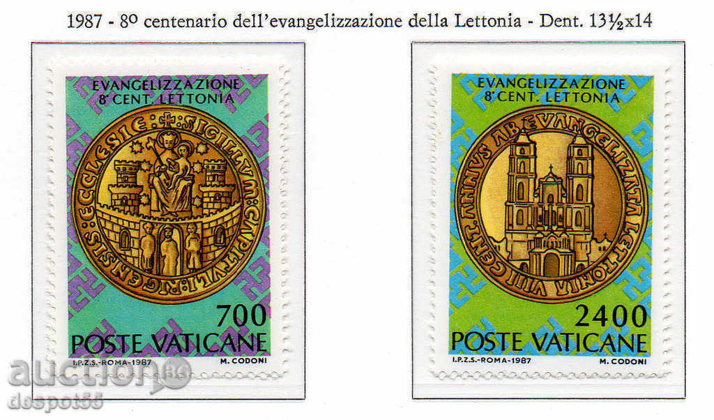 1987. The Vatican. 800th Anniversary of the Introduction of Evangelism in Latvia.