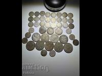 Lot of silver coins.