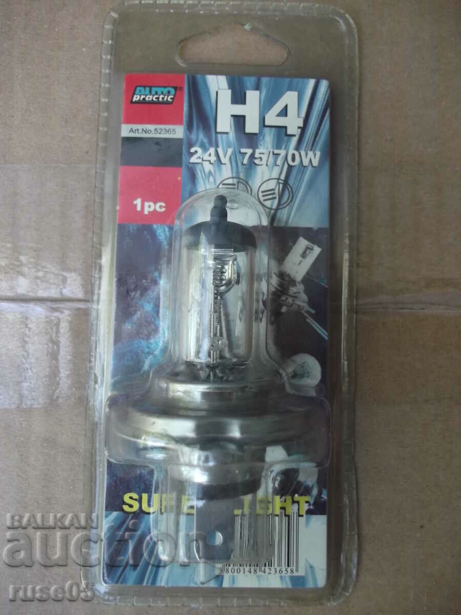 Headlight bulb with heated wire