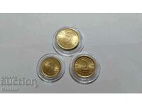 Monedă - BULGARIA - 1 ; 2; 5 cenți - 1999 - UNC - 1