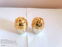 Great Gilded Salt Shakers-Roses