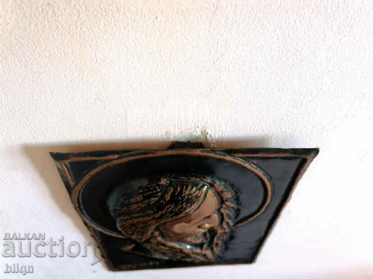 Delivery of Beautiful Old Copper Panel, Icon