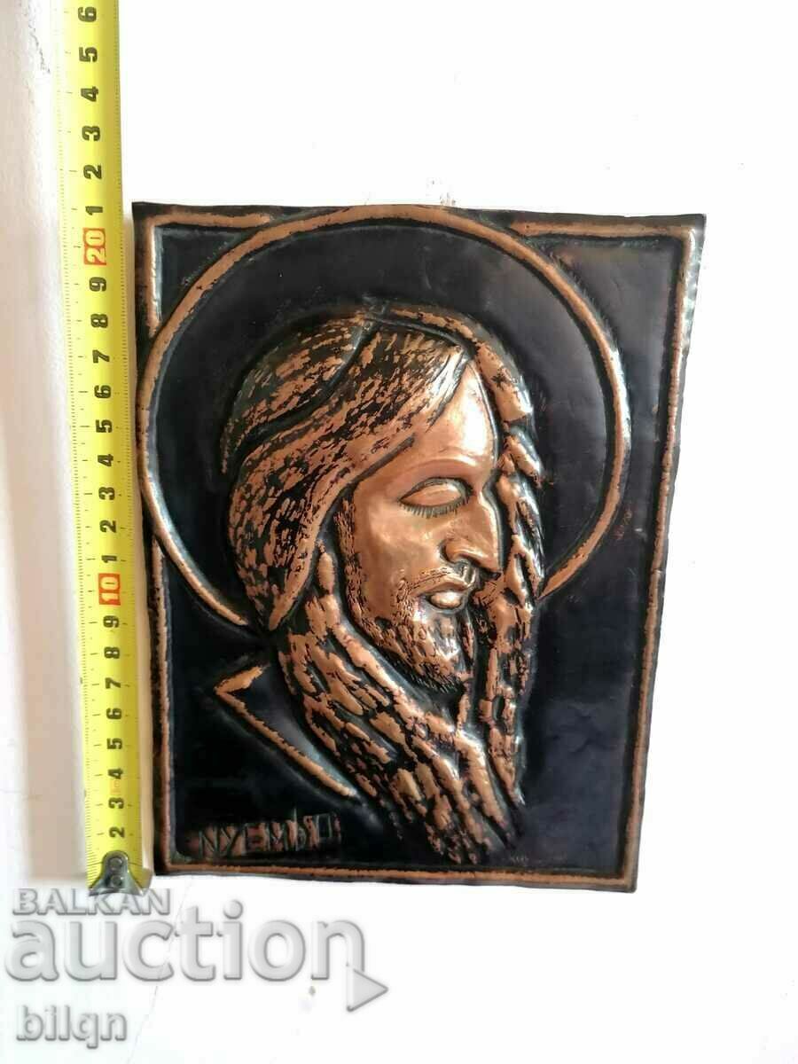 Beautiful Old Copper Panel, Icon - 6