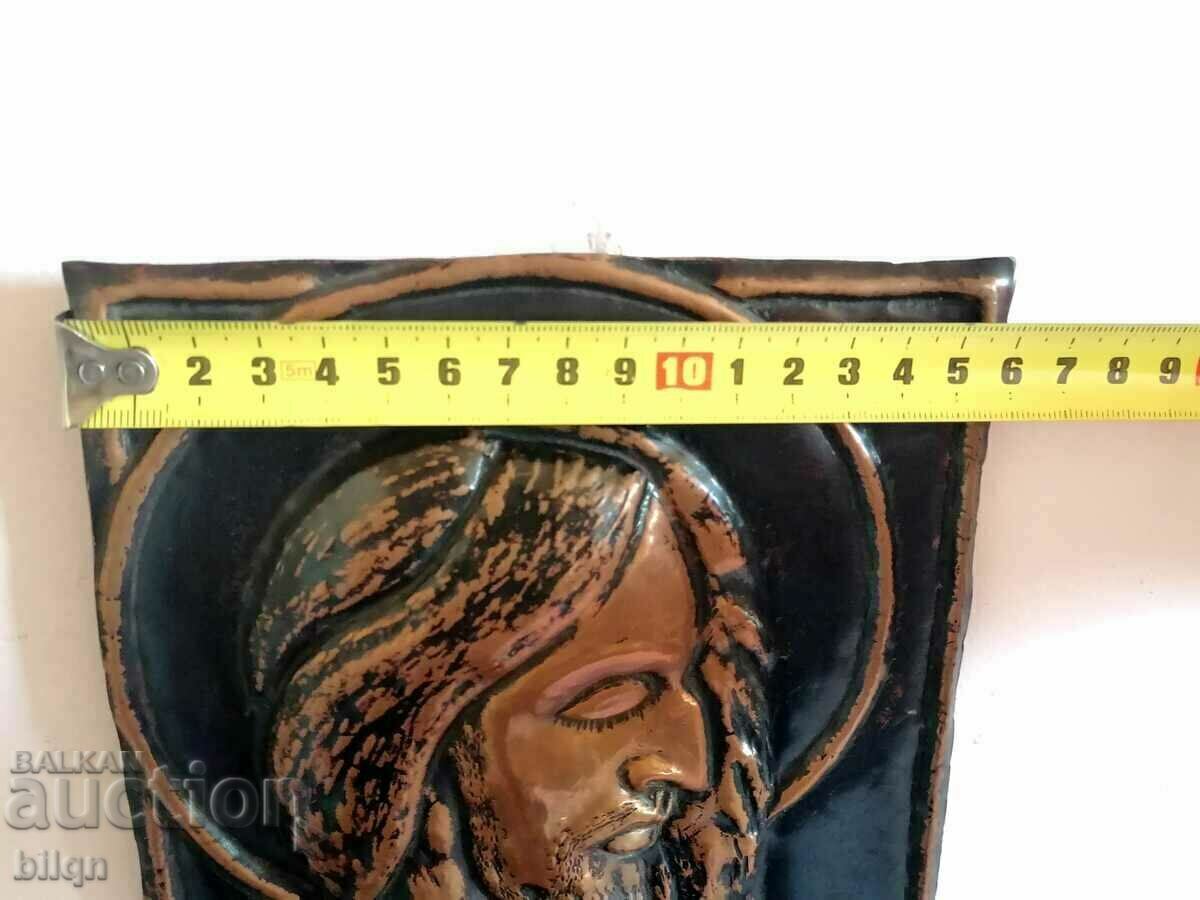 Beautiful Old Copper Panel, Icon - 7