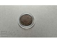 Monedă - BULGARIA - 2 cenți - 1912