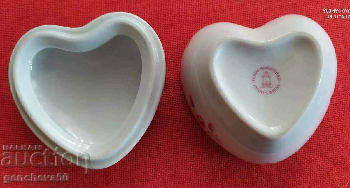 Livrarea Cutie/portelan in forma de inima, marcaj