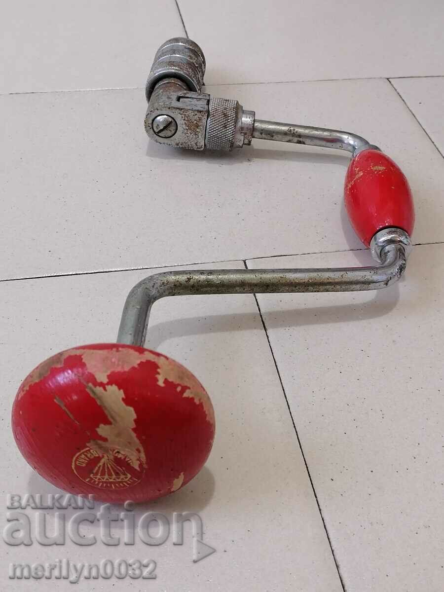 Old ratchet drill, mat cap, drill bit - 6