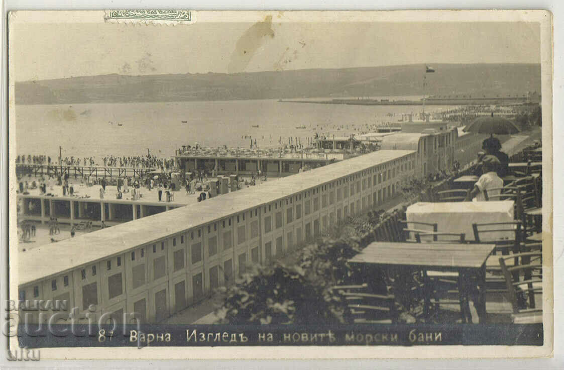 Bulgaria, Varna, vedere la noile băi de mare, 1928.