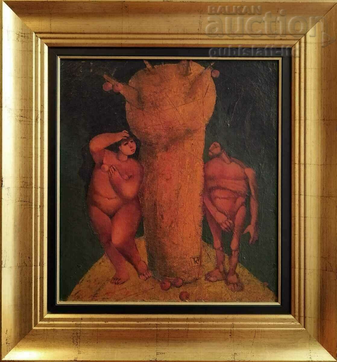 Εικόνα, "Αδάμ και Εύα", τέχνη. G. Karabazhakov (1951-2021)