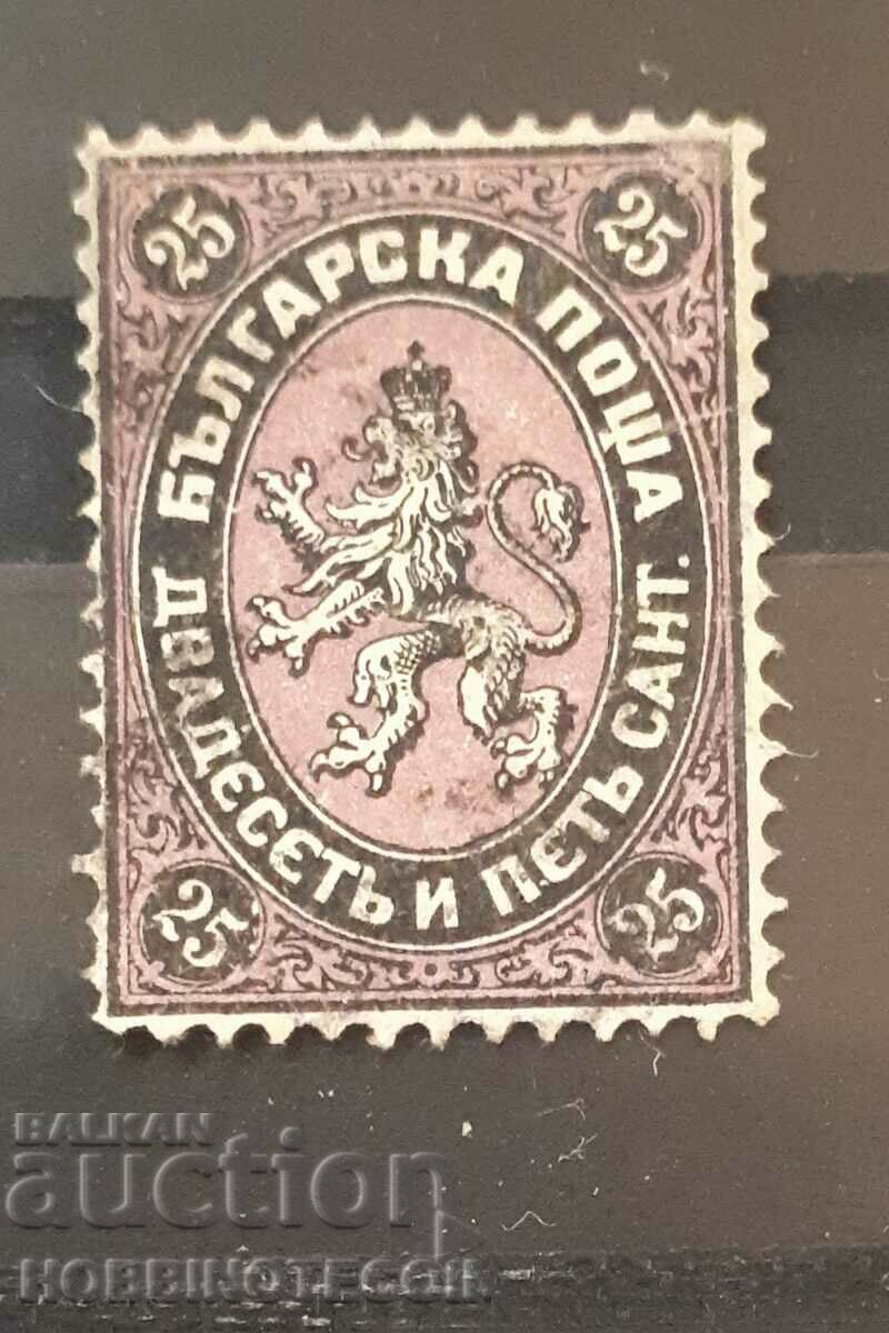 TIMBRU BULGARIA 25 CENTIMES CENTIMES 1879 - 1