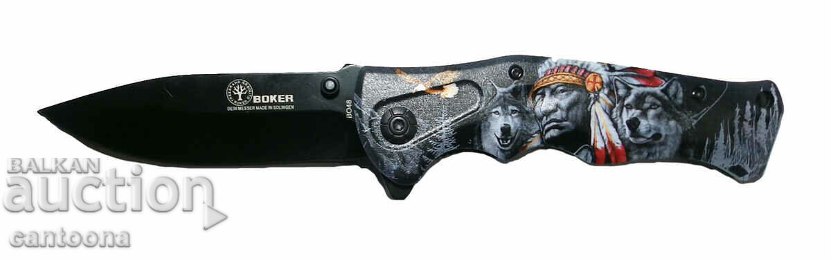 Σχεδιαστής πτυσσόμενο μαχαίρι BOKER PLUS 96/210, APACHI