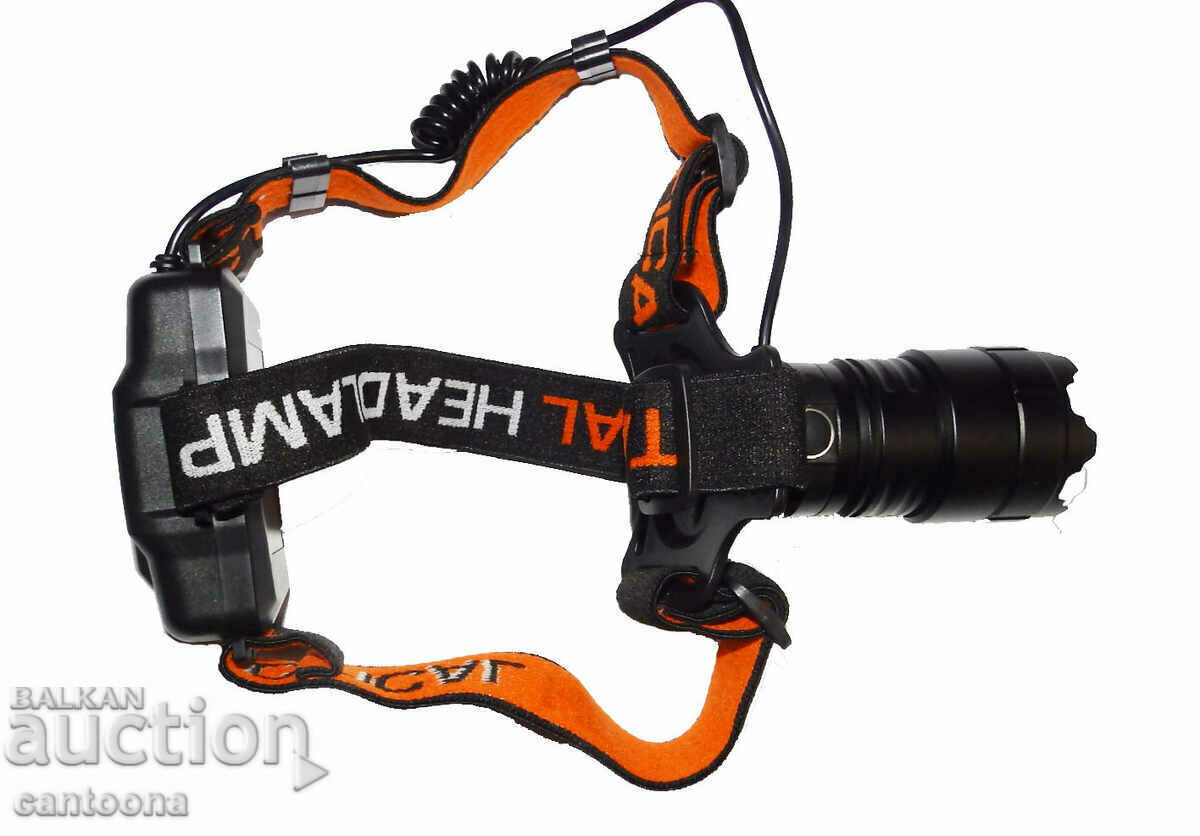 Ultra Powerful Headlamp with quadruple LED diode - XHP50.2, ZOOM and USB with price 27.99 BGN | € 14.31 Ultra Powerful Headlamp with quadruple LED diode - XHP50.2, ZOOM and USB with price 27.99 BGN | € 14.31