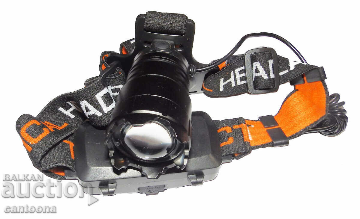 Ultra Powerful Headlamp with quadruple LED diode - XHP50.2, ZOOM and USB