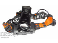 Ultra Powerful Headlamp with quadruple LED diode - XHP50.2, ZOOM and USB
