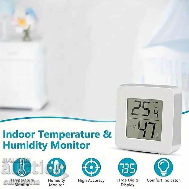 Termometru și higrometru digital LCD, pentru mașină și casă