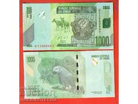 CONGO CONGO 1000 Franc PARROT issue issue 2013 NEW UNC