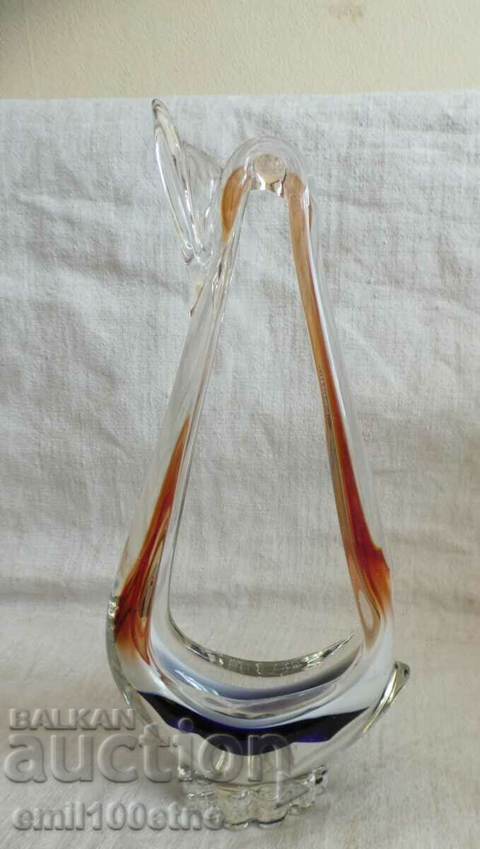 Candy box Bird colored glass handmade Murano type with price 18.00 BGN | € 9.20