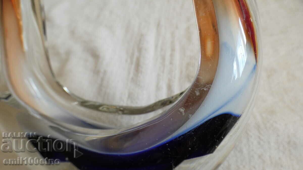 Delivery of Candy box Bird colored glass handmade Murano type