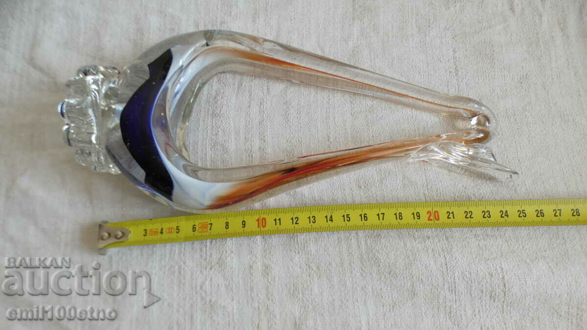 Candy box Bird colored glass handmade Murano type - 7