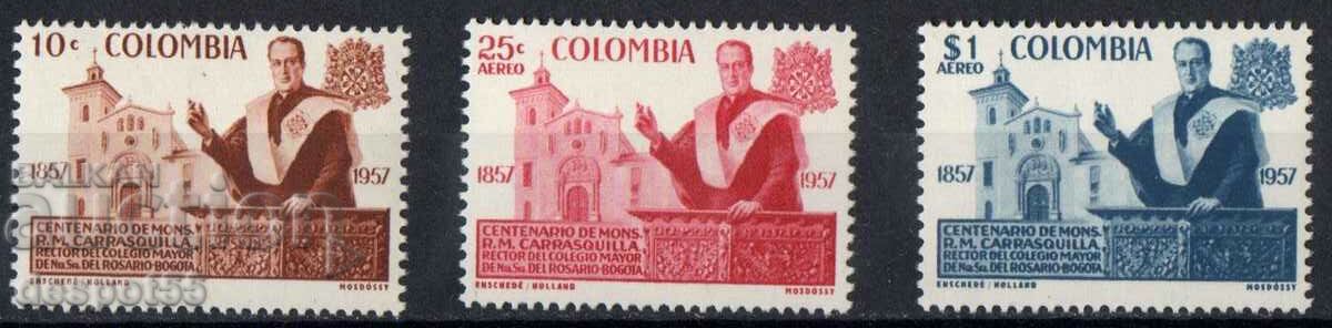 1959. Колумбия. 100 г. от рождението на монсеньор Караскиля.