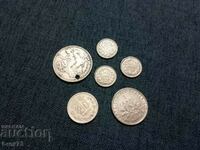Lot monede de argint Wilhelmina Mexic Franța